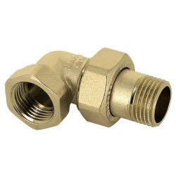 BONFIX Draad messing 3-delige kniekoppeling 1-1/4" bi.dr x bu.dr.