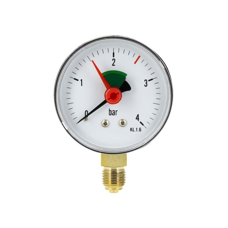 BONFIX Manometer 1/4" buitendraad onderaansluiting