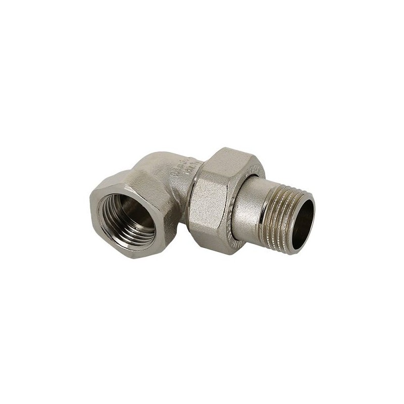 BONFIX Draad messing 3-delige kniekoppeling 1/2" bi.dr x bu.dr vertind