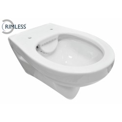 Trevi wandcloset rimless glans wit