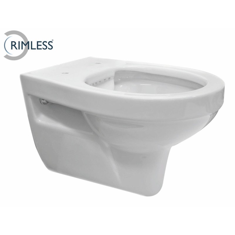 Trevi wandcloset rimless glans wit