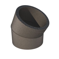 Ubbink Aerfoam geïsoleerd leidingsysteem Bocht 30° EPE 200 grijs