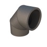 Ubbink Aerfoam geïsoleerd leidingsysteem Bocht 90° EPE 125 grijs