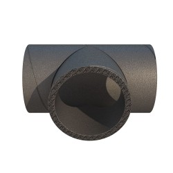 Ubbink Aerfoam geïsoleerd leidingsysteem T-stuk 90° EPE 160 grijs