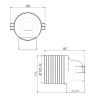 Ubbink Air Excellent 1x AE34c Ventieladapter 90° 125