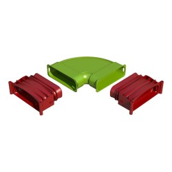 Air Excellent AE45sc Bocht 90° horizontaal set