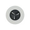 Haelix Rondo Ventiel Toe-, afvoer KS 125 wit
