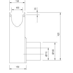 ACO XtraDrain V100K Vuilvanger Ø160mm