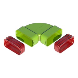 Air Excellent AE55sc Bocht 90° horizontaal set