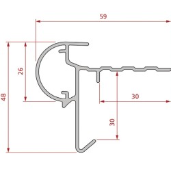 Roval aluminium kraaltrim 26 mm Plus