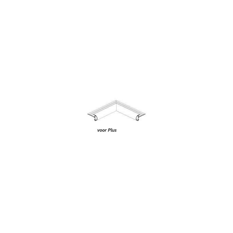 Roval aluminium kraaltrim binnenhoek 26 mm Plus