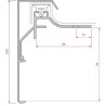 Roval Duplotrim daktrim bovenprofiel 100mm