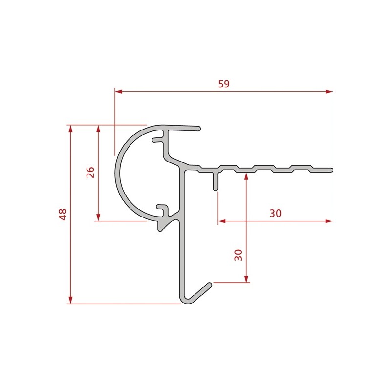 Roval aluminium kraaltrim geanodiseerd 26 mm Plus