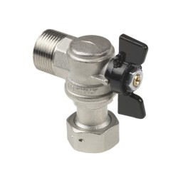 BONFIX Kogelkraan 3/4" - binnen x buitendraad zwarte vlindergreep PN25