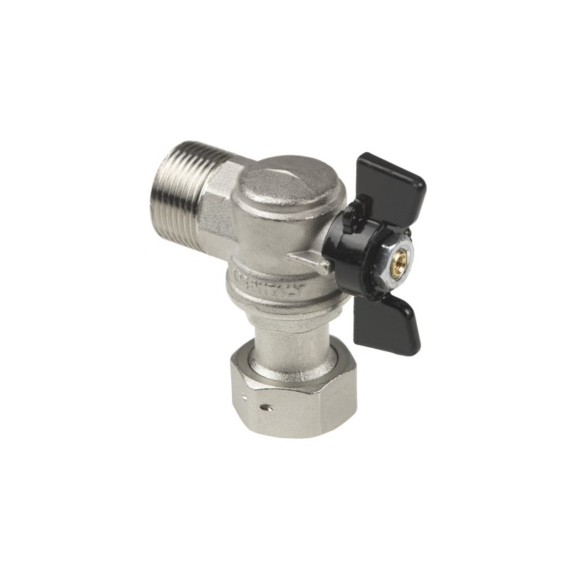 BONFIX Kogelkraan 3/4" - binnen x buitendraad zwarte vlindergreep PN25