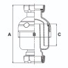 Jimten inline bekersifon S-426 1-1/4" x 32 mm (04576)