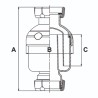 Jimten inline bekersifon S-426 1-1/2" x 40 mm (04578)
