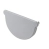 NICOLL Techtan LG16 PVC-Ti eindstuk goot en centraaluitloop lichtgrijs