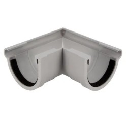 NICOLL Techtan LG16 PVC-Ti buitenhoekstuk 90° lichtgrijs