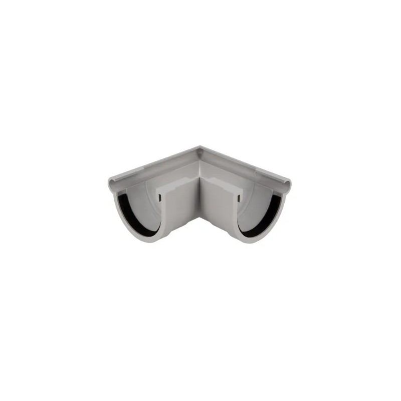 NICOLL Techtan LG16 PVC-Ti buitenhoekstuk 90° lichtgrijs