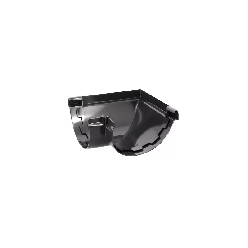 NICOLL Techtan Vodalis LG29 PVC-Ti buitenhoekstuk 90gr antraciet