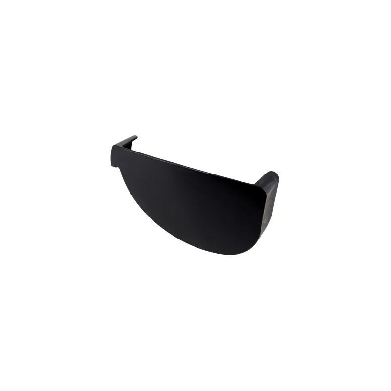 NICOLL Techtan Vodalis LG29 PVC-Ti eindstuk goot rechts zwart