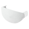 NICOLL Techtan Vodalis LG29 PVC-Ti eindstuk goot links wit