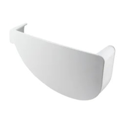 NICOLL Techtan Vodalis LG29 PVC-Ti eindstuk goot rechts wit