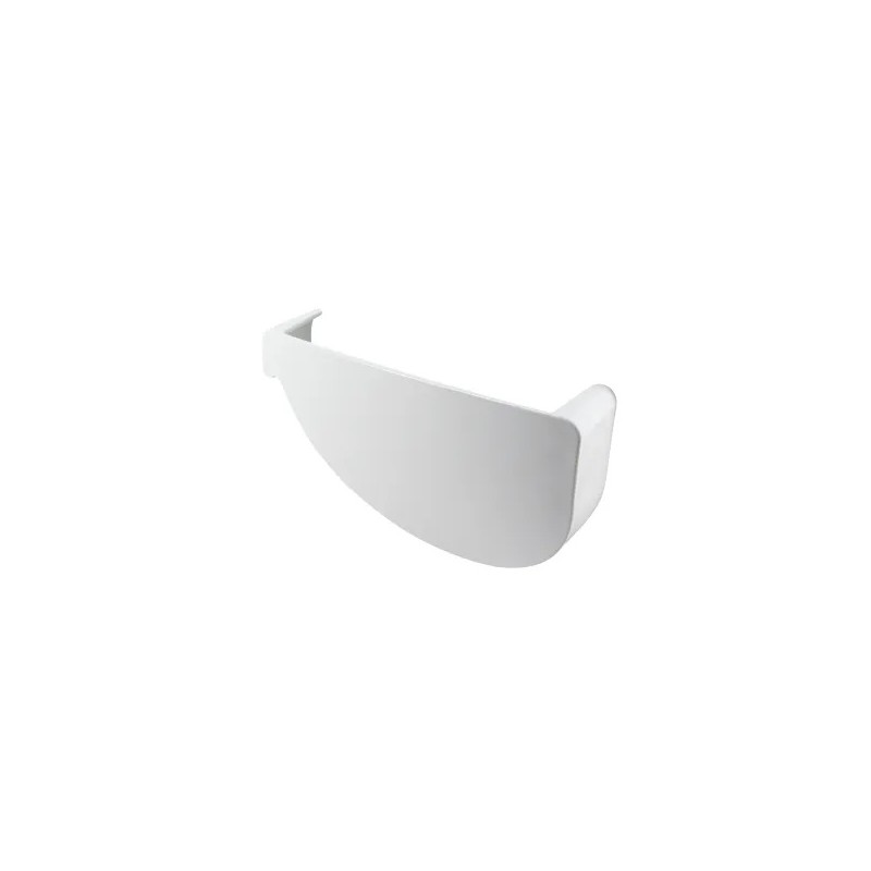 NICOLL Techtan Vodalis LG29 PVC-Ti eindstuk goot rechts wit