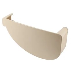 NICOLL Techtan Vodalis LG29 PVC-Ti eindstuk goot rechts beige