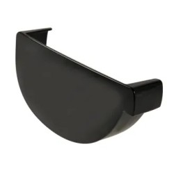 NICOLL Techtan Vodalis LG29 PVC-Ti eindstuk goot links zwart