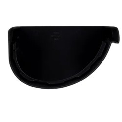 NICOLL Techtan Vodalis LG29 PVC-Ti eindstuk goot rechts zwart