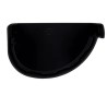 NICOLL Techtan Vodalis LG29 PVC-Ti eindstuk goot rechts zwart