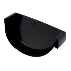 NICOLL Techtan Vodalis LG29 PVC-Ti eindstuk goot rechts zwart