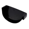 NICOLL Techtan Vodalis LG29 PVC-Ti eindstuk goot rechts zwart