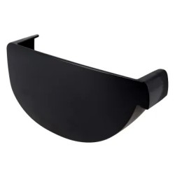 NICOLL Techtan Vodalis LG29 PVC-Ti eindstuk goot links antraciet