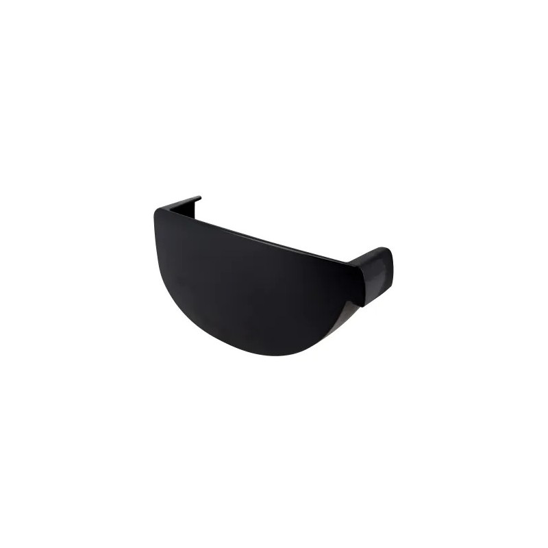 NICOLL Techtan Vodalis LG29 PVC-Ti eindstuk goot links antraciet