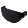 NICOLL Techtan Vodalis LG29 PVC-Ti eindstuk goot links antraciet