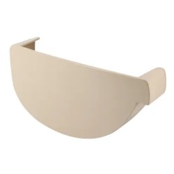 NICOLL Techtan Vodalis LG29 PVC-Ti eindstuk goot links beige