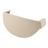 NICOLL Techtan Vodalis LG29 PVC-Ti eindstuk goot links beige