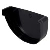 NICOLL Techtan Vodalis LG29 PVC-Ti eindstuk goot links zwart