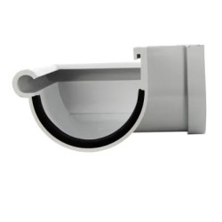 NICOLL Techtan LG16 PVC-Ti buitenhoekstuk 90° lichtgrijs