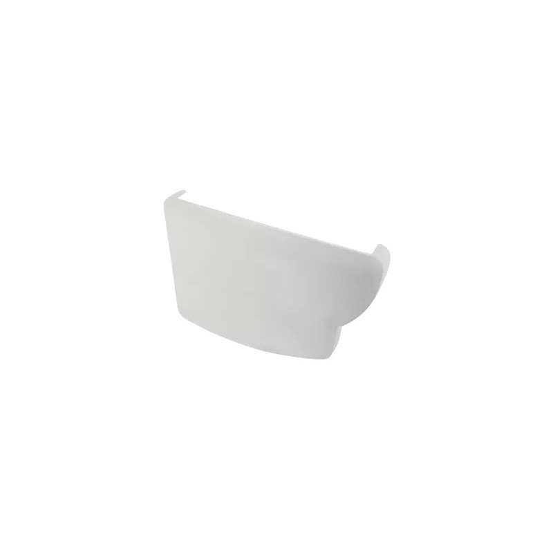Nicoll Ovation LG38 PVC-Ti eindstuk centraaluitloop links wit