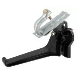 Nicoll Ovation LG38 PVC-Ti gootbeugel met dakhaak (verb.oph.) zwart