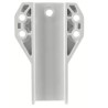 Nicoll Ovation LG38 PVC-Ti gootbeugel (verborgen ophanging) wit
