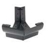 Nicoll Ovation LG38 PVC-Ti buitenhoekstuk 135gr. antraciet