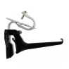 Nicoll Ovation LG38 PVC-Ti gootbeugel met dakhaak (verb.oph.) zwart