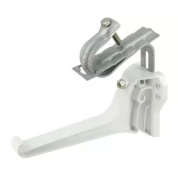 Nicoll Ovation LG38 PVC-Ti gootbeugel met dakhaak (verb.oph.) wit