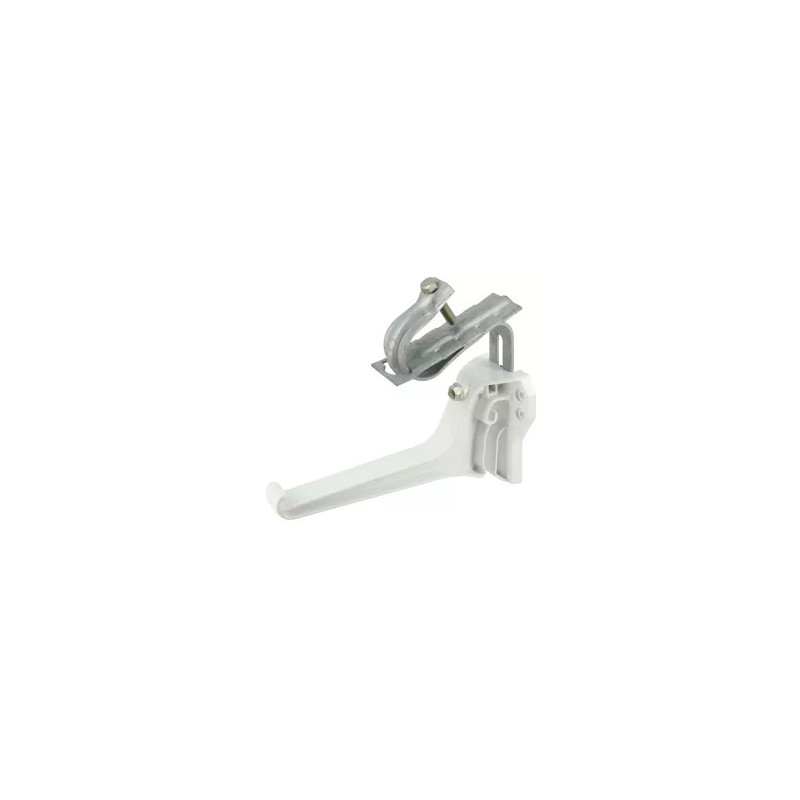 Nicoll Ovation LG38 PVC-Ti gootbeugel met dakhaak (verb.oph.) wit