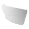 Nicoll Ovation LG38 PVC-Ti eindstuk goot rechts wit